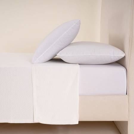 %100 Viskon Çift Kişilik Pike 220x240 cm Ekru - Mila Serisi - 1