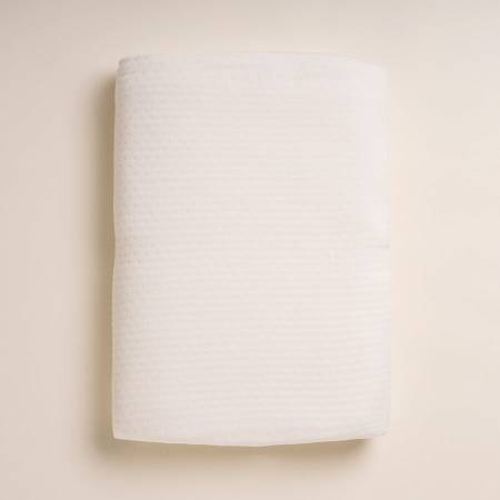 %100 Viskon Çift Kişilik Pike 220x240 cm Ekru - Mila Serisi - Penelope