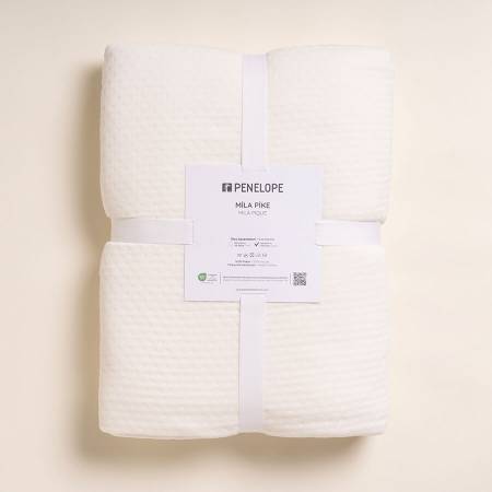 %100 Viskon Çift Kişilik Pike 220x240 cm Ekru - Mila Serisi - 4