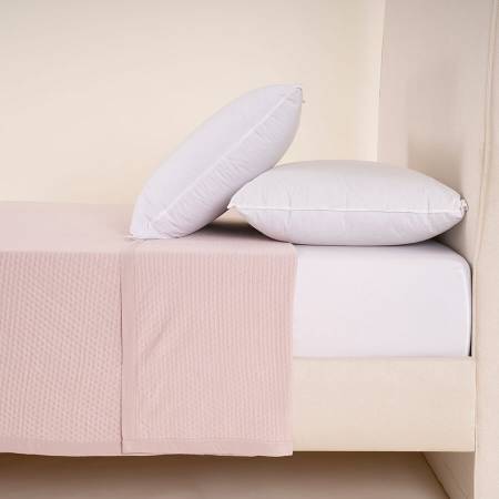 %100 Viskon Tek Kişilik Pike 160x220 cm Pudra - Mila Serisi - Penelope