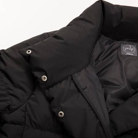 %100 Kaz Tüyü Mont Siyah M - Mona Koleksiyonu - 7