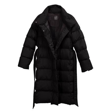 %100 Kaz Tüyü Mont Siyah S - Mona Koleksiyonu - 2