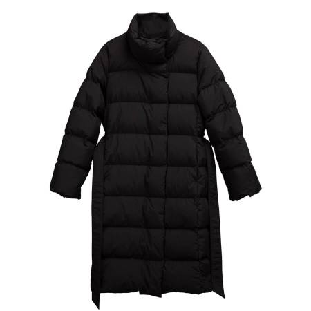 %100 Kaz Tüyü Mont Siyah XXL - Mona Koleksiyonu - 3