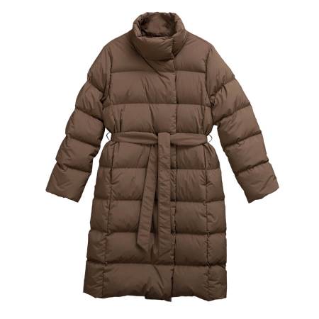 %100 Kaz Tüyü Mont Vizon XL - Mona Koleksiyonu - 5