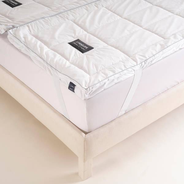 %100 Pamuk Yün Fermuarlı 2'ye Ayrılabilen Topper 160x200 cm - Nature Comfort Serisi - Penelope