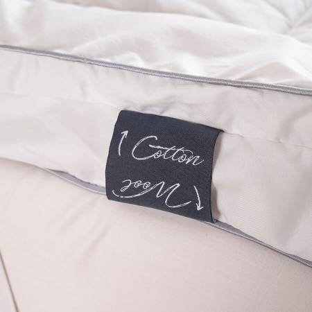 %100 Pamuk Yün Fermuarlı 2'ye Ayrılabilen Topper 180x200 cm - Nature Comfort Serisi - 7