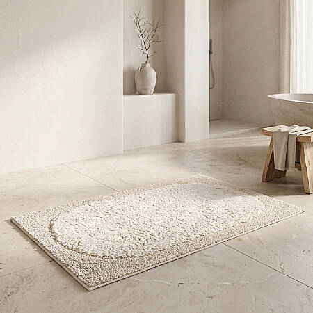 Nira Banyo Paspası Ekru - 60x100 cm - Penelope (1)