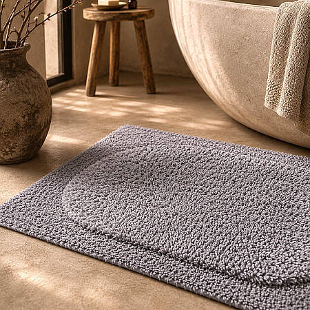 Nira Banyo Paspası Gri - 60x100 cm - 3