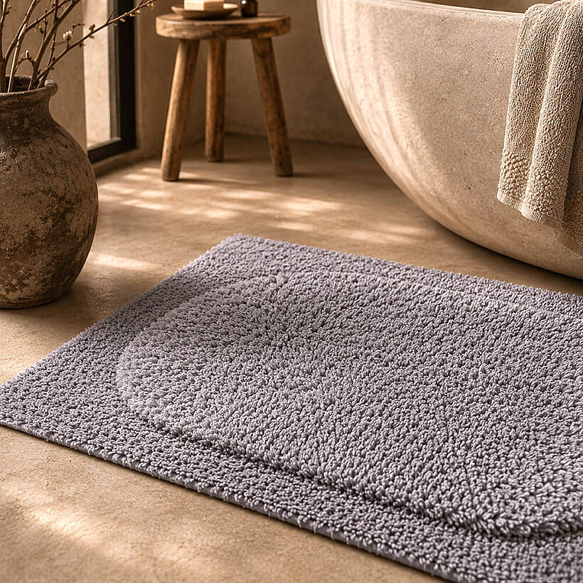 Nira Banyo Paspası Gri - 60x100 cm - 