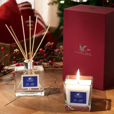 Yılbaşı No.09 Kutulu Hediye Seti (Oda Kokusu & Mum) - 1