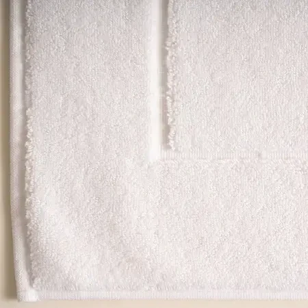 %100 Pamuk Banyo Paspası 60x110 cm Beyaz - Noa Serisi - 6