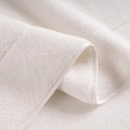 %100 Pamuk Banyo Paspası 60x110 cm Beyaz - Noa Serisi - Penelope (1)