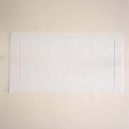 %100 Pamuk Banyo Paspası 60x110 cm Beyaz - Noa Serisi - 7