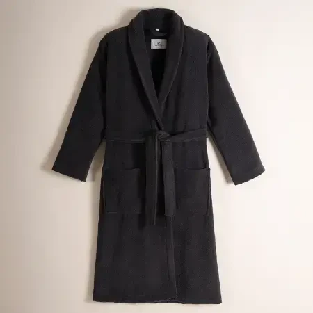 %100 Pamuk Bornoz L Antrasit - Noa Serisi - 1