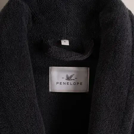 %100 Pamuk Bornoz L Antrasit - Noa Serisi - 3