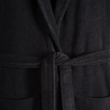 %100 Pamuk Bornoz S Antrasit - Noa Serisi - 4