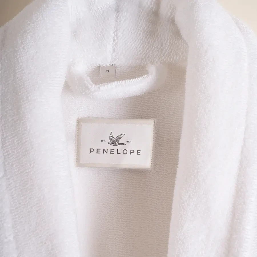 %100 Pamuk Bornoz S Beyaz - Noa Serisi - 3