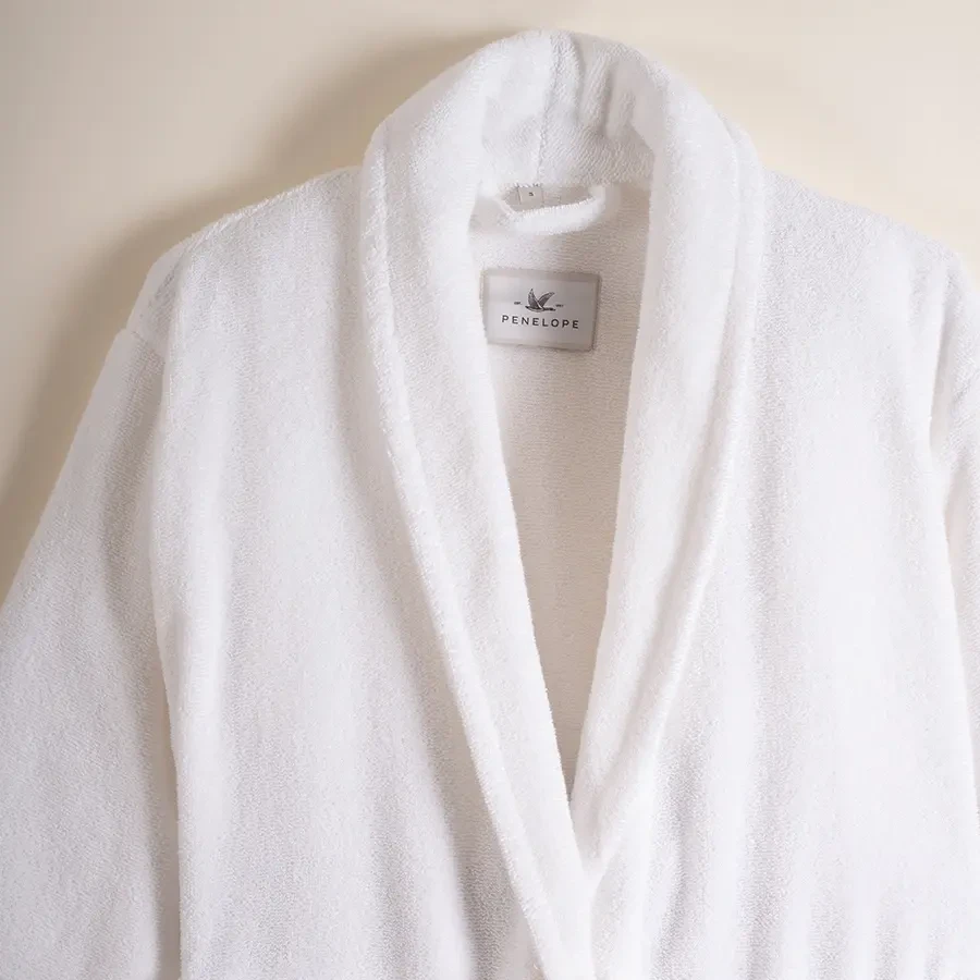 %100 Pamuk Bornoz S Beyaz - Noa Serisi - Penelope (1)