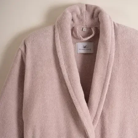 %100 Pamuk Bornoz XL Pudra - Noa Serisi - Penelope (1)
