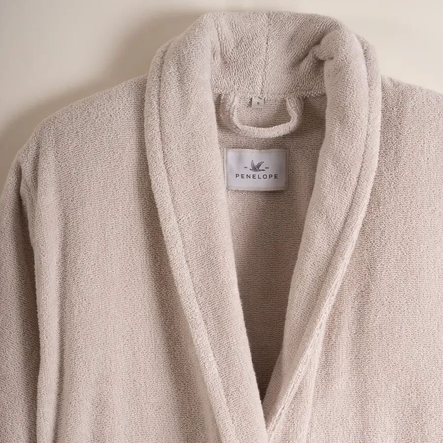 %100 Pamuk Bornoz Taş Rengi XL - Noa Serisi - Penelope (1)