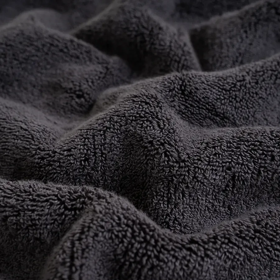 %100 Pamuk Havlu 100x150 cm Antrasit - Noa Serisi - 4