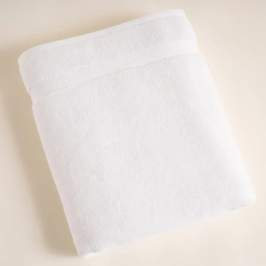 %100 Pamuk Havlu 100x150 cm Beyaz - Noa Serisi - Penelope (1)