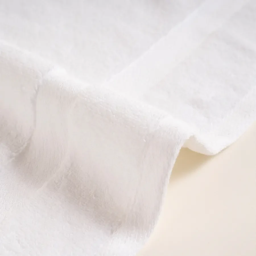 %100 Pamuk Havlu 100x150 cm Beyaz - Noa Serisi - 3