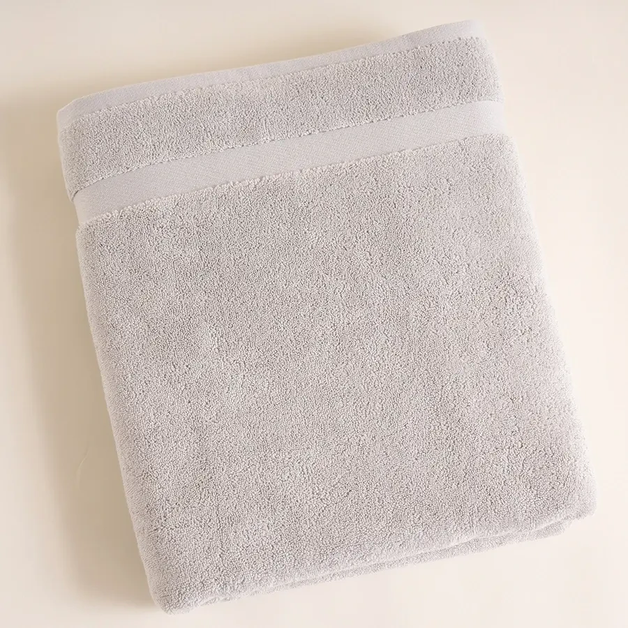 %100 Pamuk Havlu 100x150 cm Gri - Noa Serisi - Penelope (1)