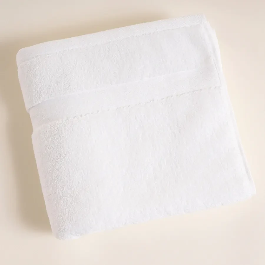 %100 Pamuk Havlu 50x90 cm Beyaz - Noa Serisi - Penelope (1)