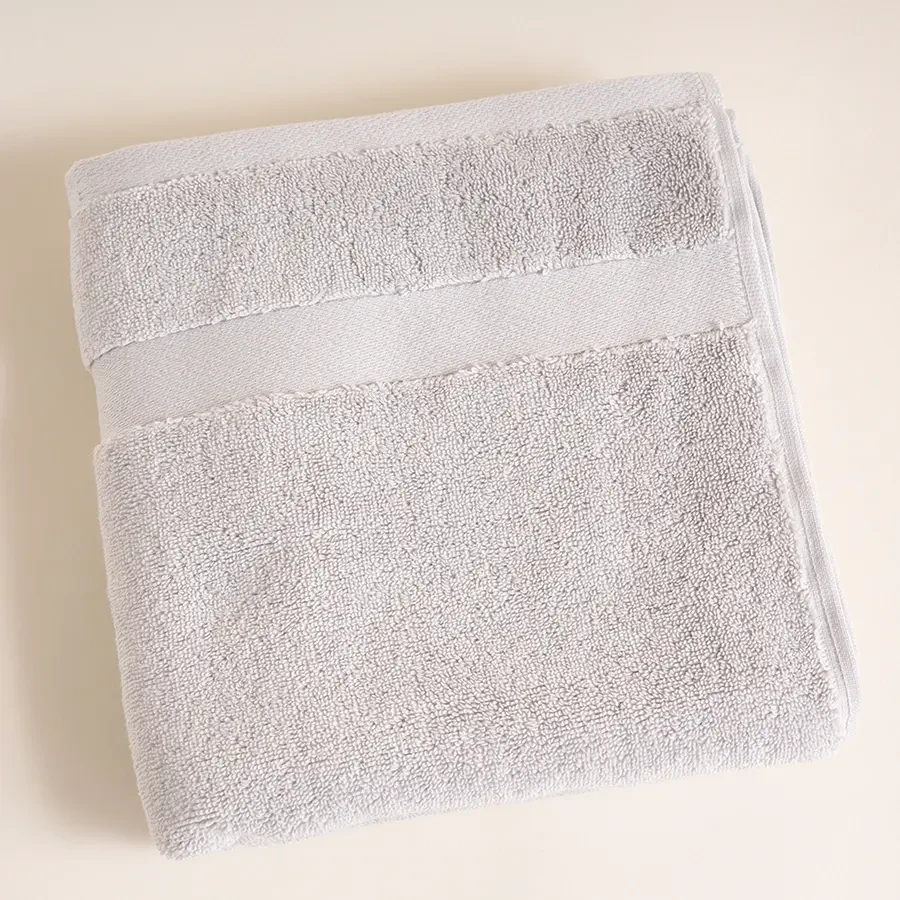 %100 Pamuk Havlu 50x90 cm Gri - Noa Serisi - Penelope (1)