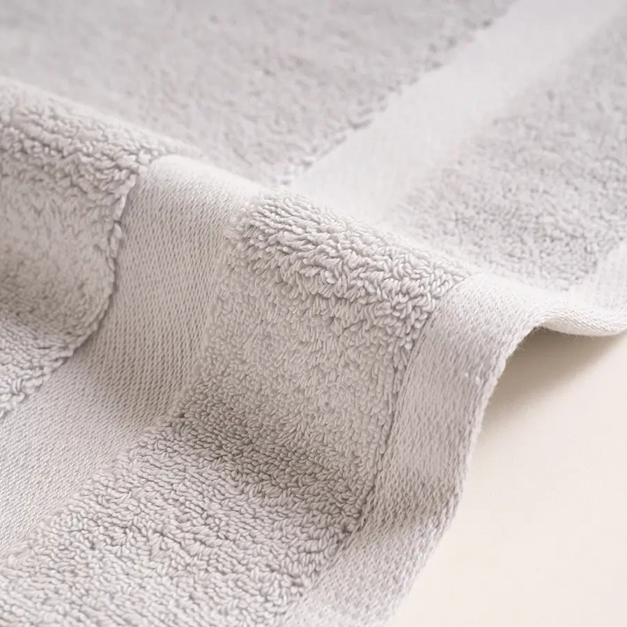 %100 Pamuk Havlu 50x90 cm Gri - Noa Serisi - 3