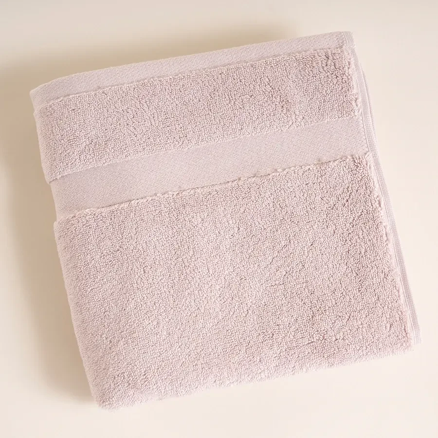 %100 Pamuk Havlu 50x90 cm Pudra - Noa Serisi - Penelope (1)