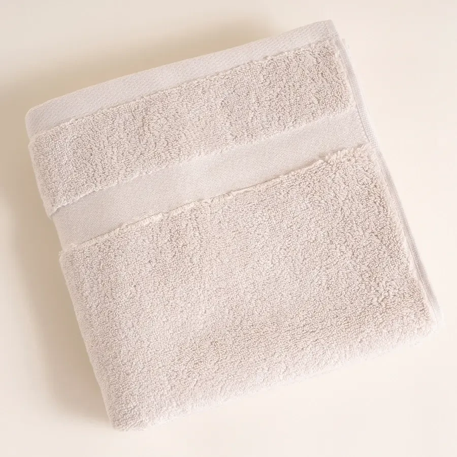 %100 Pamuk Havlu 50x90 cm Taş Rengi - Noa Serisi - 2
