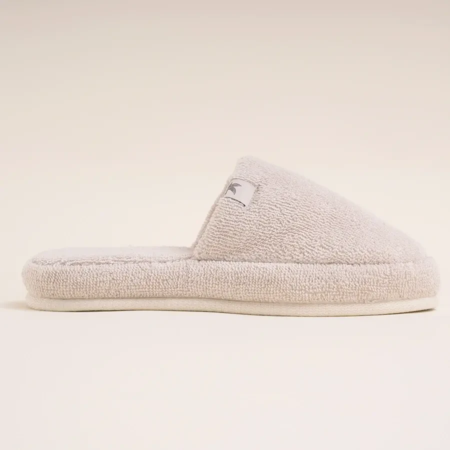 %100 Pamuk Havlu Terlik 36-37 Taş Rengi - Noa Serisi - 3