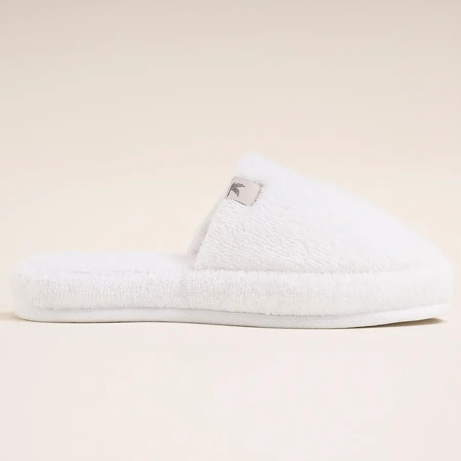 %100 Pamuk Havlu Terlik 38-39 Beyaz - Noa Serisi - 3