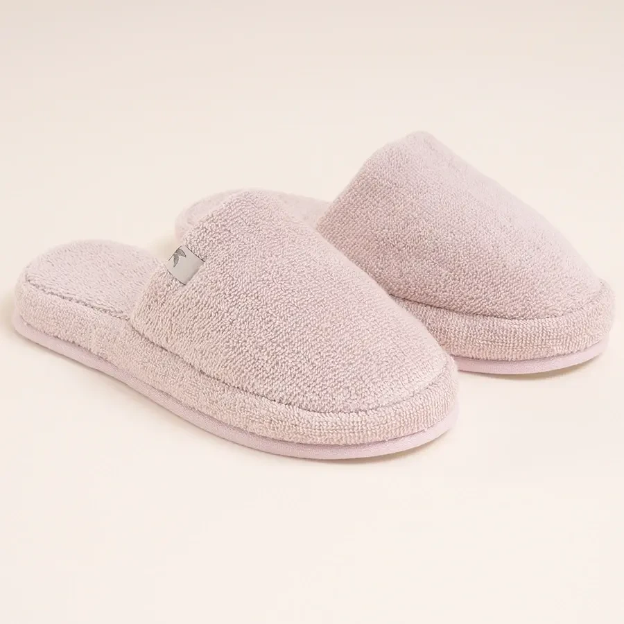 %100 Pamuk Havlu Terlik 38-39 Pudra - Noa Serisi - 1