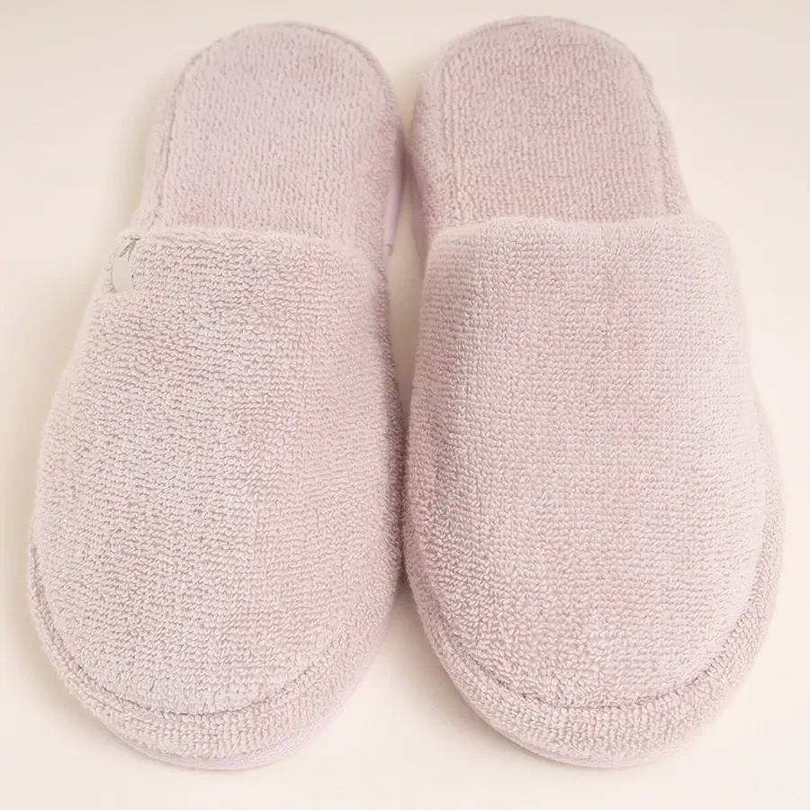 %100 Pamuk Havlu Terlik 38-39 Pudra - Noa Serisi - 5