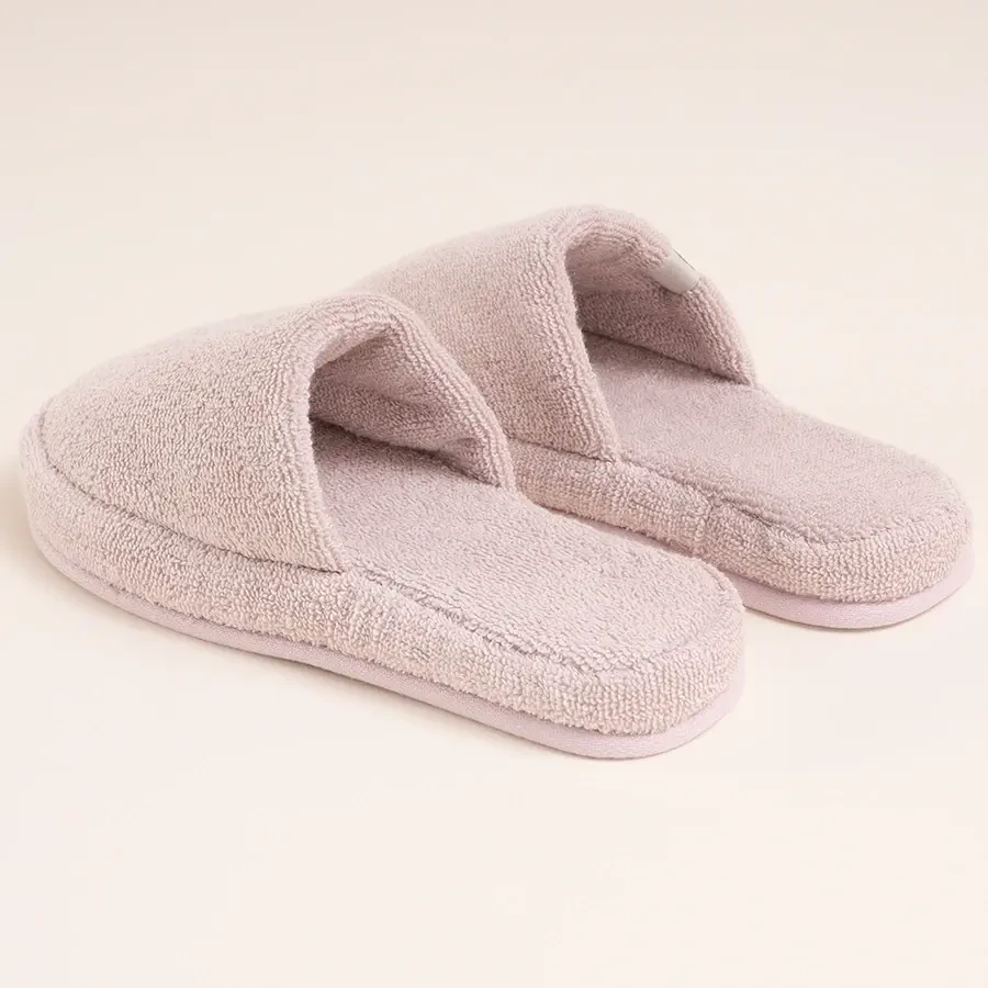 %100 Pamuk Havlu Terlik 40-41 Pudra - Noa Serisi - 4