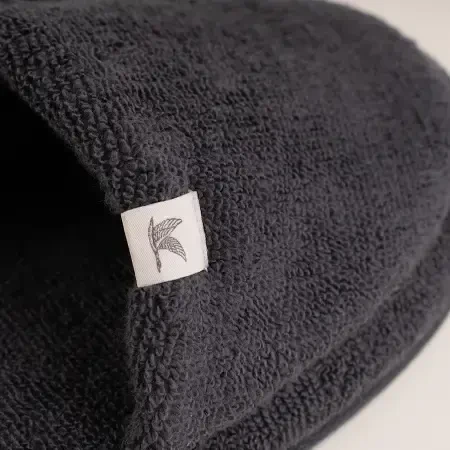 %100 Pamuk Havlu Terlik 44-45 Antrasit - Noa Serisi - Penelope (1)