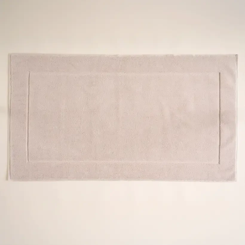 %100 Pamuk Banyo Paspası 60x110 cm Taş Rengi - Noa Serisi - Penelope