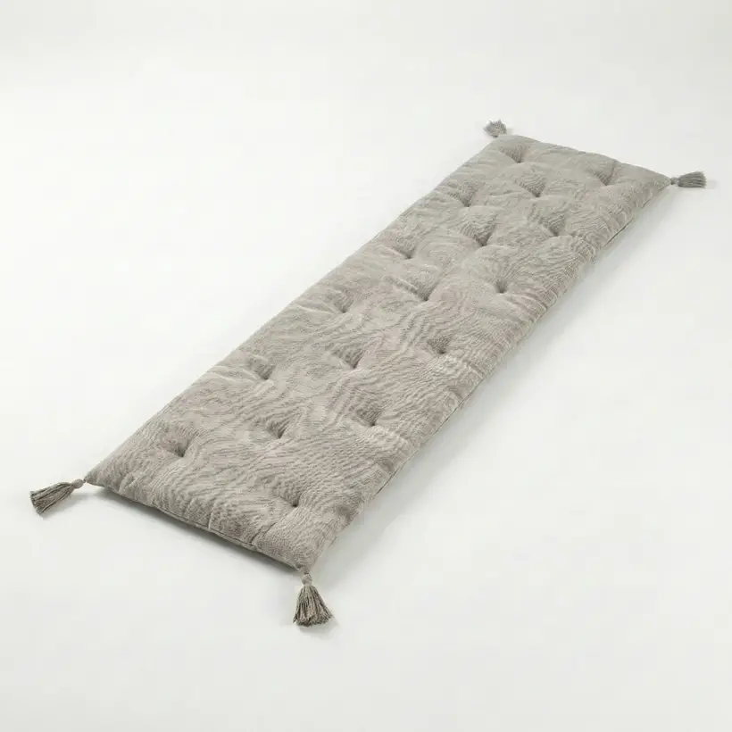 Nora Püsküllü Yatak Üzeri Runner 70x220 cm Naturel - 