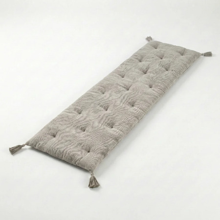Nora Püsküllü Yatak Üzeri Runner 70x220 cm Naturel - PENELOPE (1)