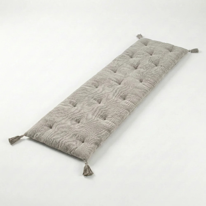 Nora Püsküllü Yatak Üzeri Runner 70x220 cm Naturel - 
