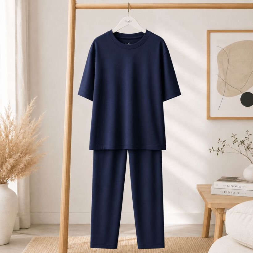 Nuba Erkek Pijama Takımı - Lacivert - 