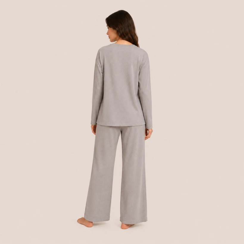 Nuba Kadın Pijama Takımı - Taş - 