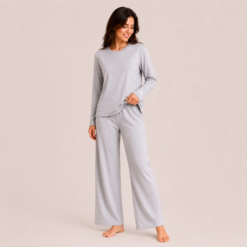 Nuba Kadın Pijama Takımı - Gri - 