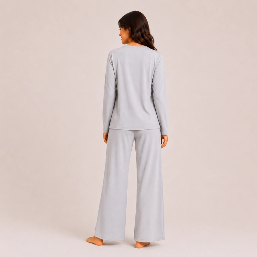 Nuba Kadın Pijama Takımı - Gri - 
