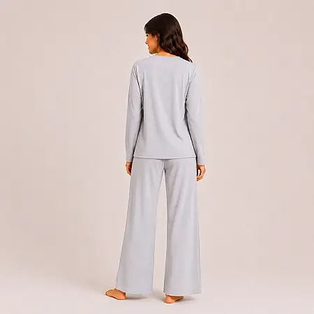 Nuba Kadın Pijama Takımı - Gri/L - Penelope (1)