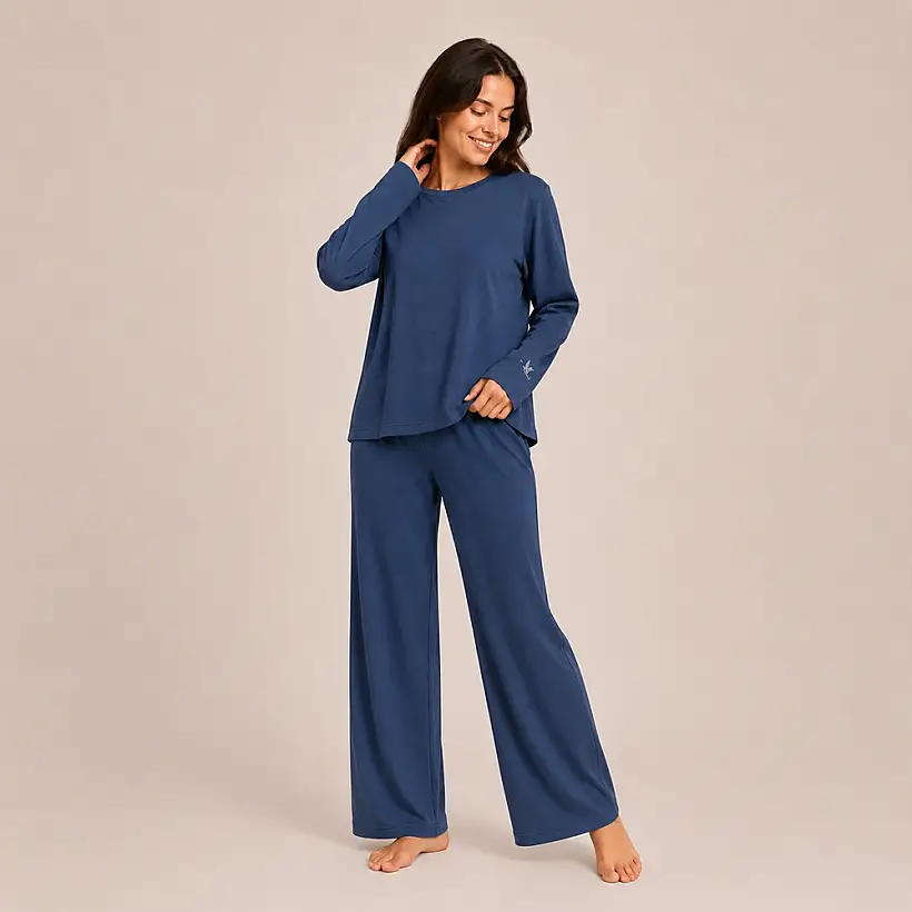 Nuba Kadın Pijama Takımı - Lacivert/L - 