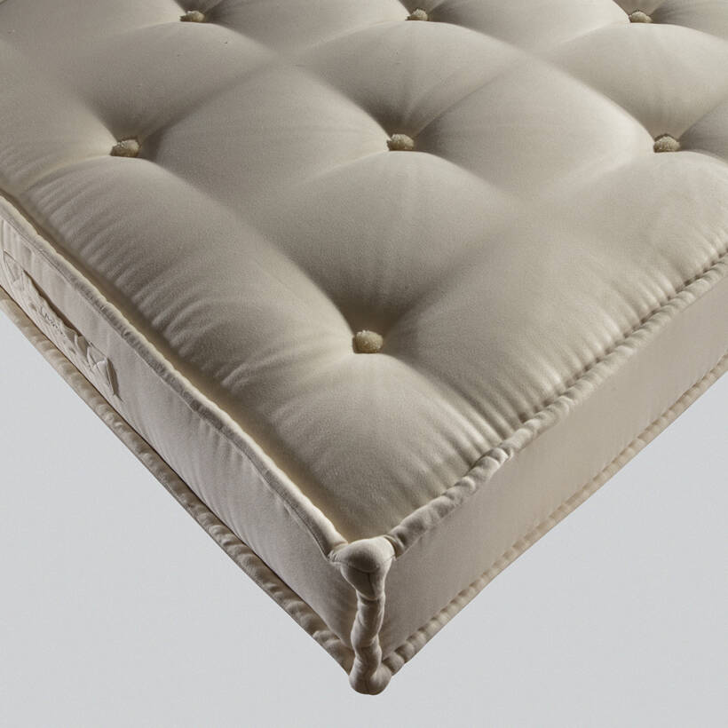 Doğal Pamuk, 800 Count Pocket Yay Sistemli, El Yapımı Vegan Yatak 150x200 cm - 